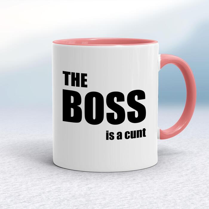 The Boss Is A . . . Swearing Mug
