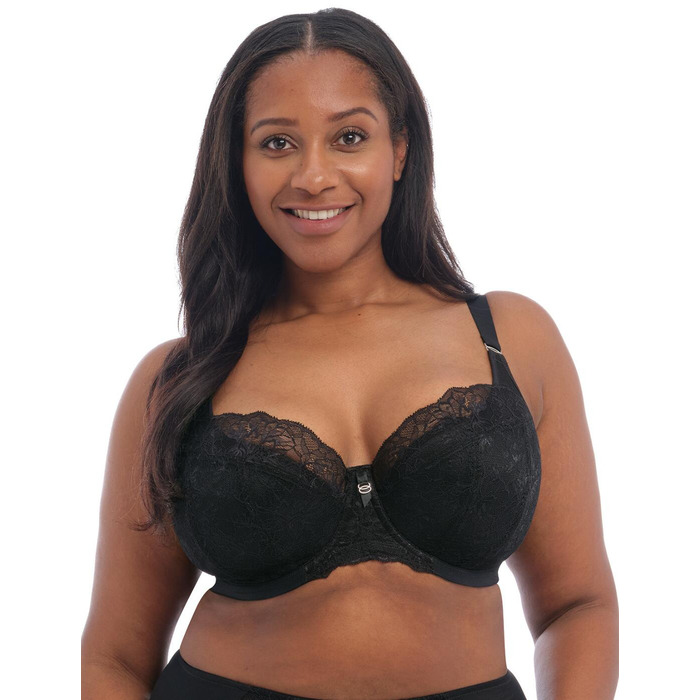 Elomi Brianna Padded Half Cup Bra - Black - 32H