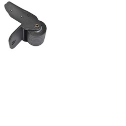 40mm 2" Fixed Caster Plastic With Rubber Wheel