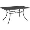 Ex Display Alexander Rose Portofino Metal Rectangular Garden Table (1. 45m x 0. 9m)