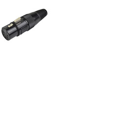 XLR DMX Connector Female 5 pin Black