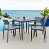 Alexander Rose Rimini 4 Seat Aluminium Garden Furniture Dining Set with FREE Cushions