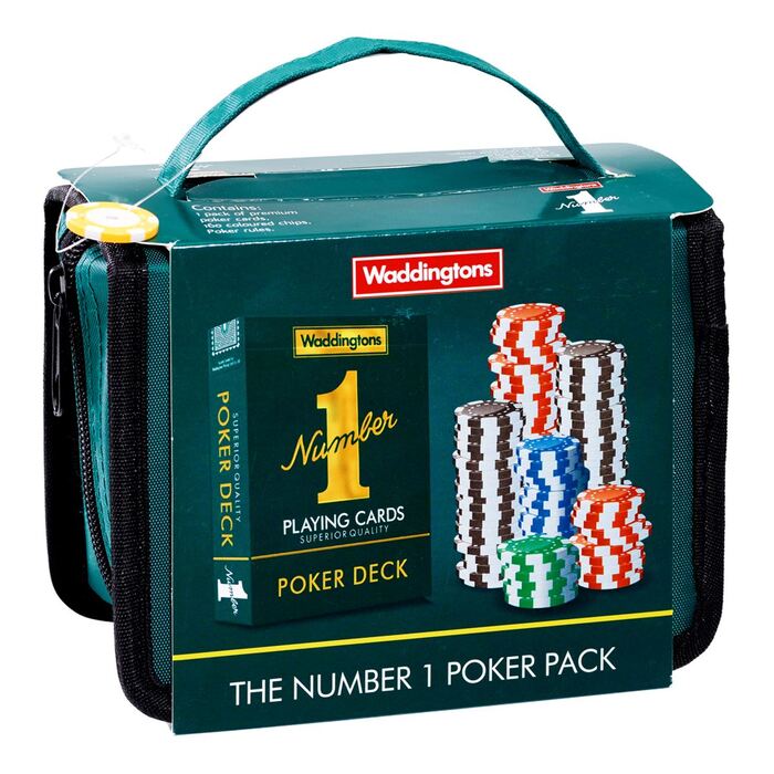 Travel Poker Set Waddingtons Number 1 Playing Cards