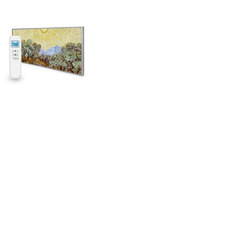 595x1195 Olive Trees with Yellow Sky and Sun Picture Nexus Wi-Fi Infrared Heating Panel 700W - Electric Wall Panel Heater