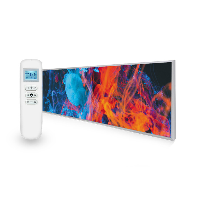 350W Dancing Smoke UltraSlim Picture Nexus Wi-Fi Infrared Heating Panel - Electric Wall Panel Heater
