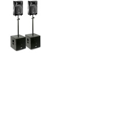 FBT JMaxX 110A, Subline 112SA, Speaker Poles and Padded Covers 3200 Watts Active System