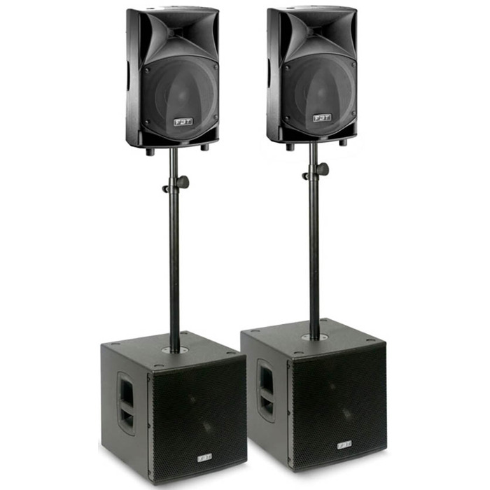 FBT JMaxX 110A, Subline 112SA, Speaker Poles and Padded Covers 3200 Watts Active System