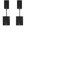 FBT X-Series Active System 5400W XLITE12A x2, X-SUB 115SA x2, Padded Bags and Poles