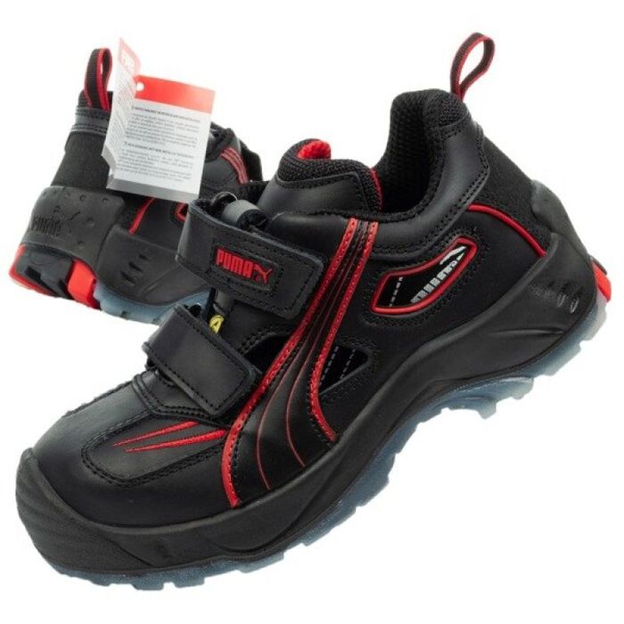 Puma Mens Rebound 3. 0 Aviat Low S1P Safety Shoes - Black