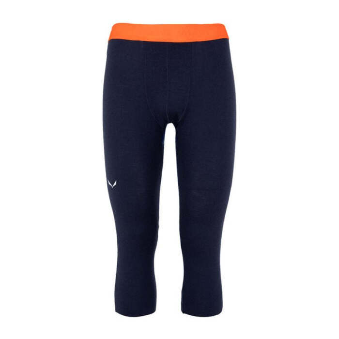 Salewa Men's Cristallo Warm Merino Responsive 3/4 Tights - Black