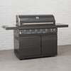 Draco Grills Outdoor Kitchen Black Stainless Steel Side Shelves for 4 & 6 Burner Barbecue