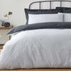 New 50/50 Polycotton Reversible Checked Star White & Black