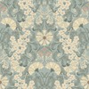 Hjarterum Ojvind Arts and Crafts Inspired Wallpaper Blue Cream Galerie 83115
