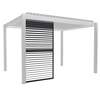 Bracken Outdoors Anthracite Louvre Shutters Fixed Panel for 4m Garden Pergola, Early January 2026