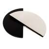 Draco Grills Black Half Moon Deflector Stones for 22 Inch Kamado Grill