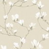 Laura Ashley Magnolia Grove Wallpaper Natural 113353
