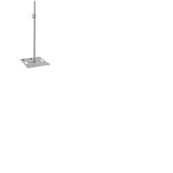 Speaker Stand with Flat Base & Adjustable Height White
