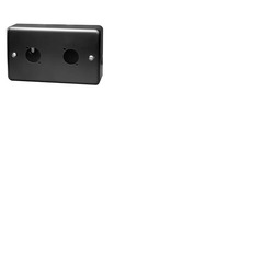 Double Gang Plate and Box for D Series Connectors - 2 Way Horizontal