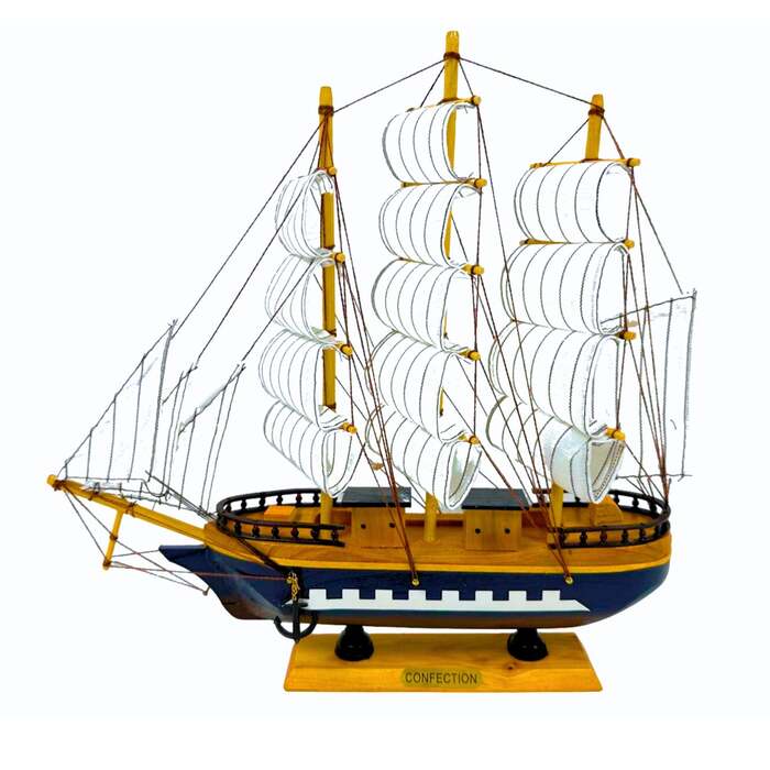 Handmade Confection Ship Model 1J - 32cm Length 31 cm High