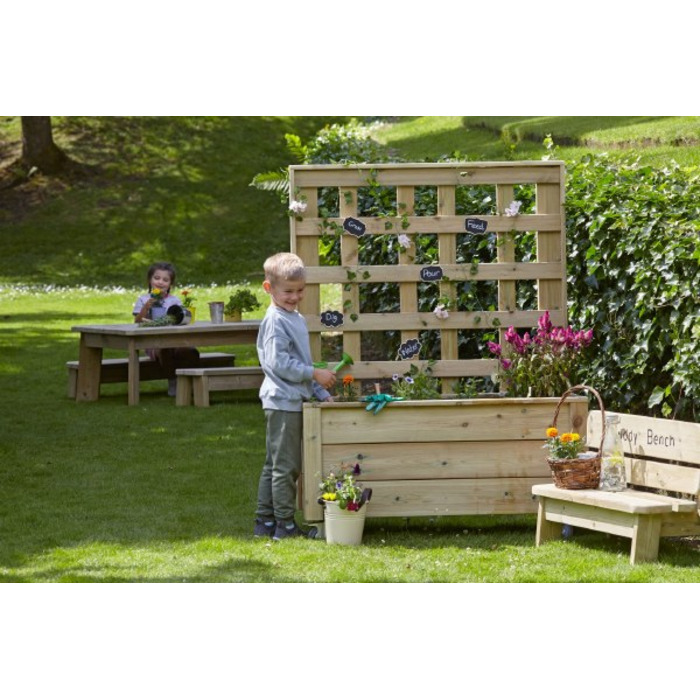 Mobile Planter with Trellis