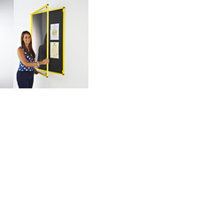 Coloured Frame Tamperproof Noticeboard