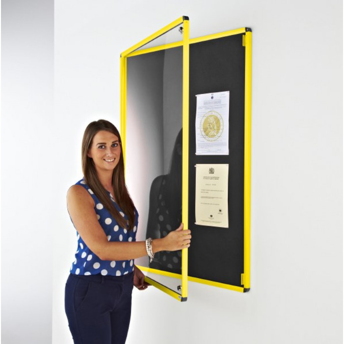 Coloured Frame Tamperproof Noticeboard