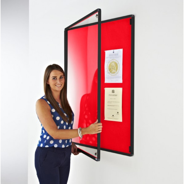 Coloured Frame Tamperproof Noticeboard