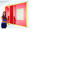 Coloured Frame Tamperproof Noticeboard