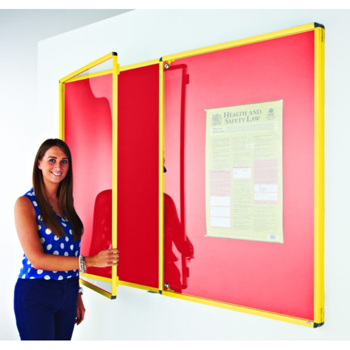 Coloured Frame Tamperproof Noticeboard