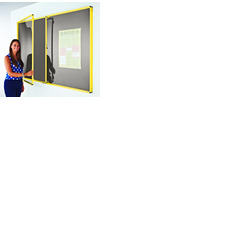 Coloured Frame Tamperproof Noticeboard