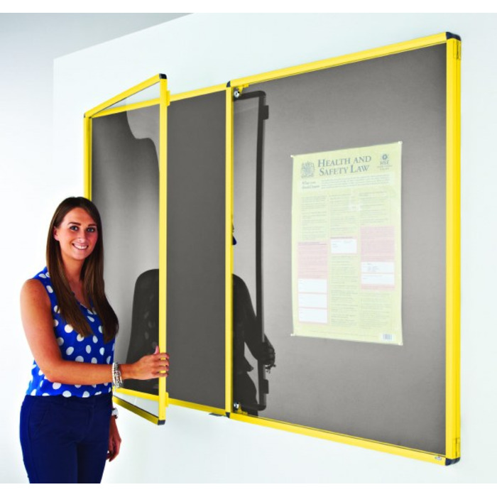 Coloured Frame Tamperproof Noticeboard