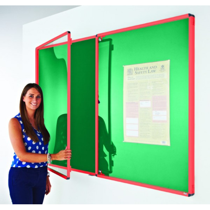 Coloured Frame Tamperproof Noticeboard
