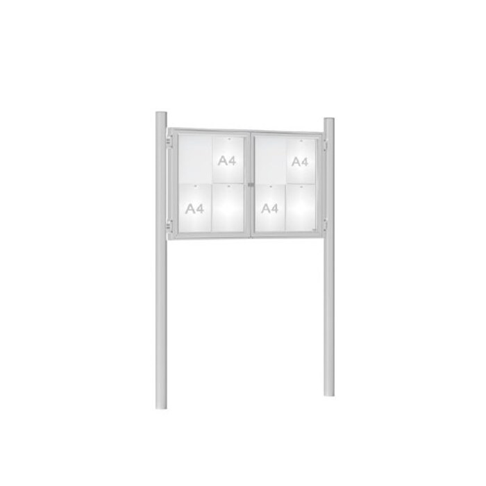 Premium Post Mounted Outdoor Noticeboard