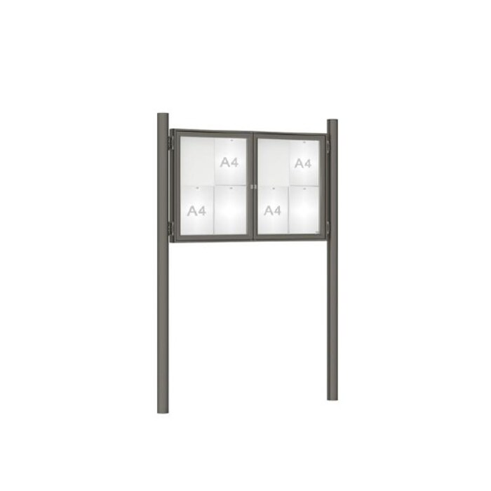 Premium Post Mounted Outdoor Noticeboard