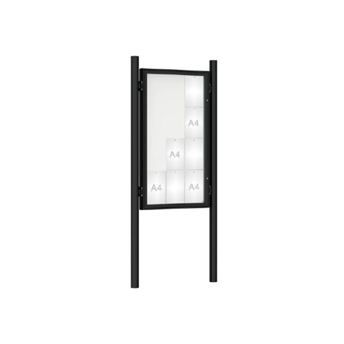 Premium Post Mounted Outdoor Noticeboard