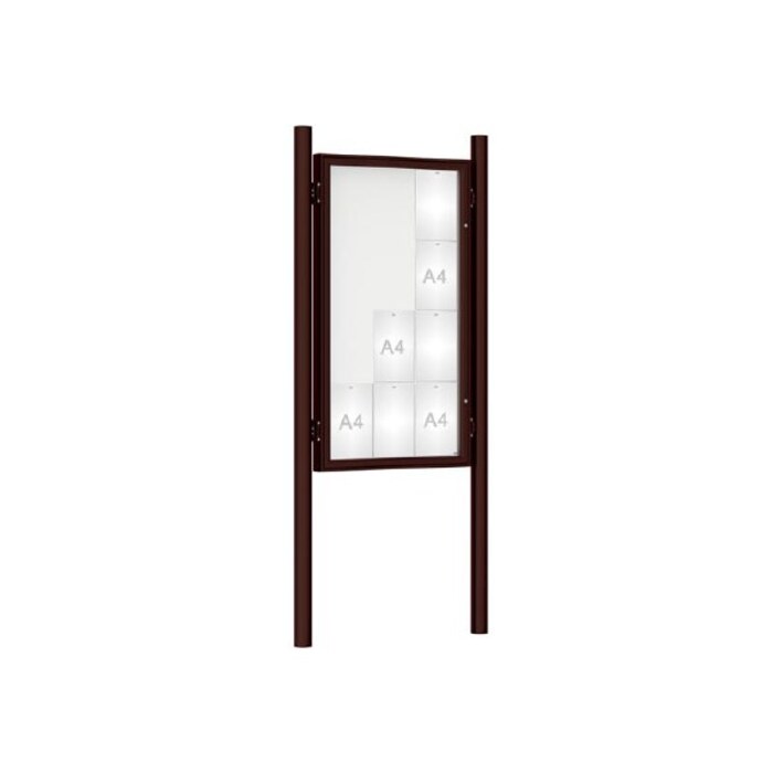 Premium Post Mounted Outdoor Noticeboard