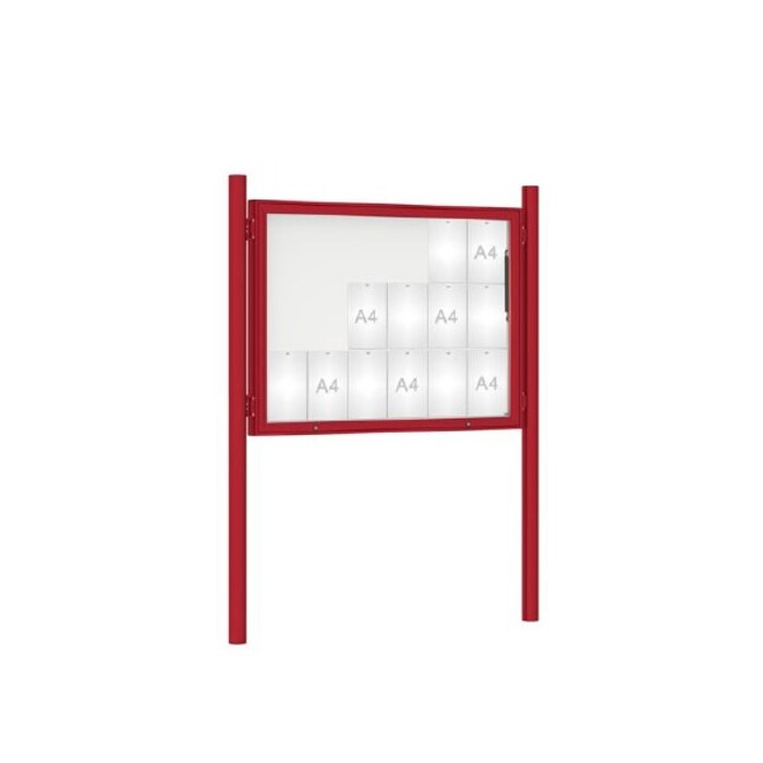 Premium Post Mounted Outdoor Noticeboard