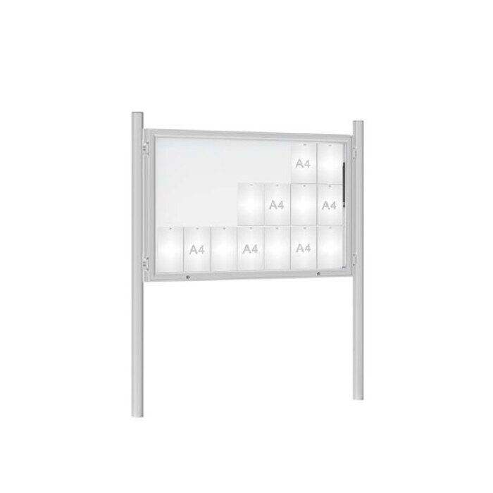 Premium Post Mounted Outdoor Noticeboard