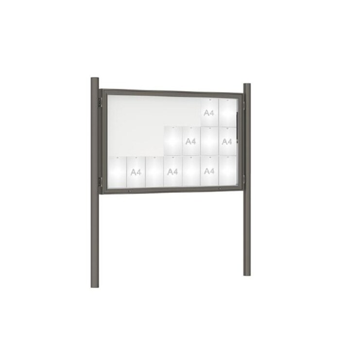 Premium Post Mounted Outdoor Noticeboard
