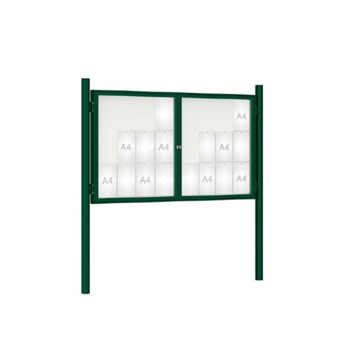 Premium Post Mounted Outdoor Noticeboard