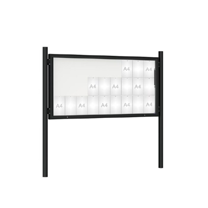 Premium Post Mounted Outdoor Noticeboard