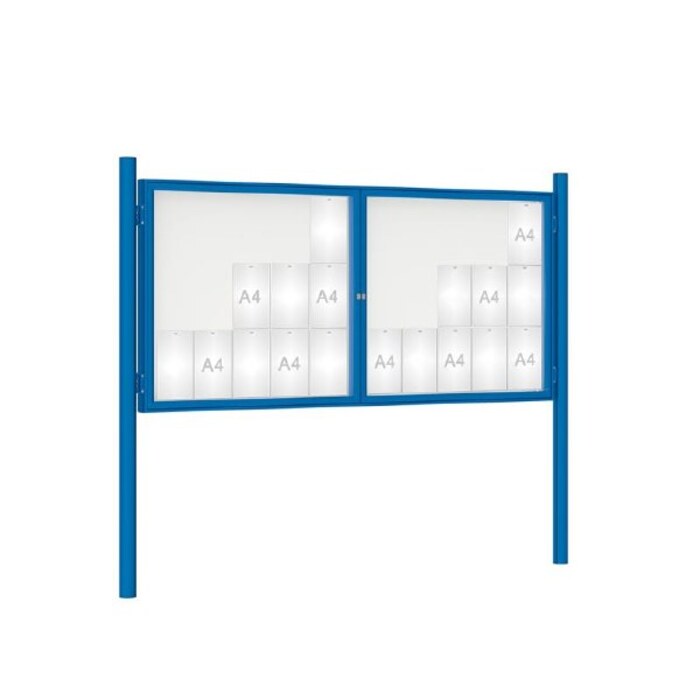 Premium Post Mounted Outdoor Noticeboard