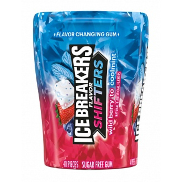 Ice Breakers Flavor Shifters Gum Wild Berry Coolmint 92g *USA*