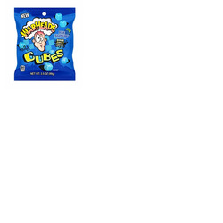 Warheads Cubes Blue Raspberry Peg Bag 99g *USA*