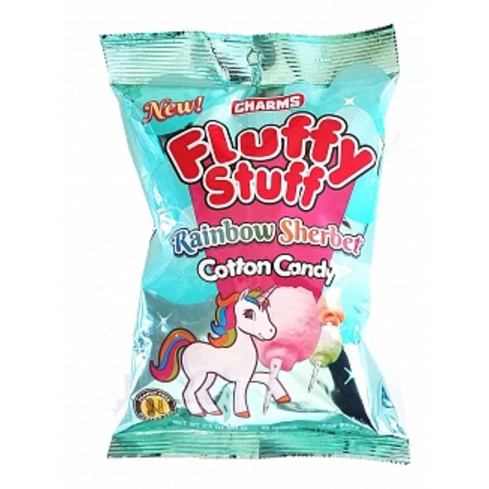 Charms Fluffy Stuff Cotton Candy Rainbow Sherbet 60g *USA*
