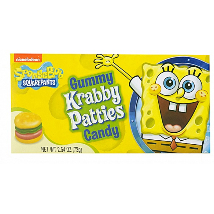 Spongebob Squarepants Gummy Krabby Patties Theatre Box 72g *USA*