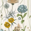 Botanist Wood Panel Wallpaper White / Green Belgravia 4772
