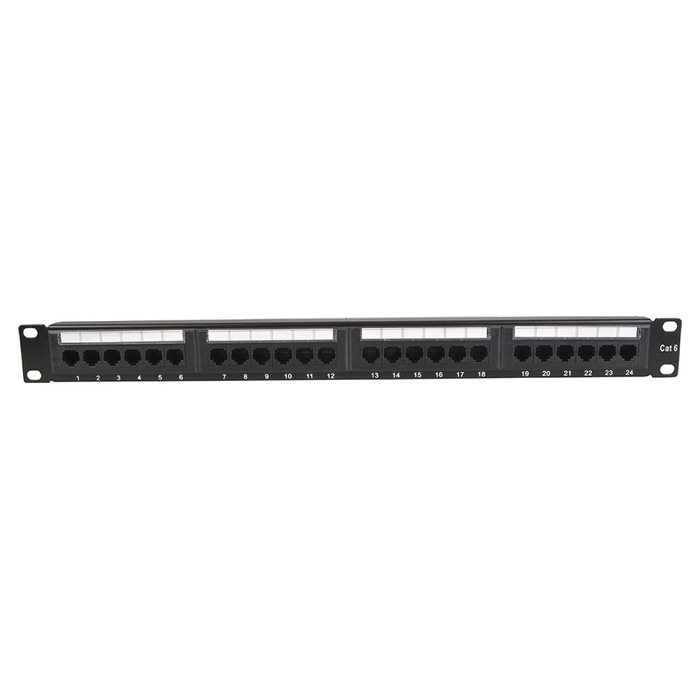 19" Patch Panel 24 Way Suitable for RJ45 Cat5 CAT6 Connections