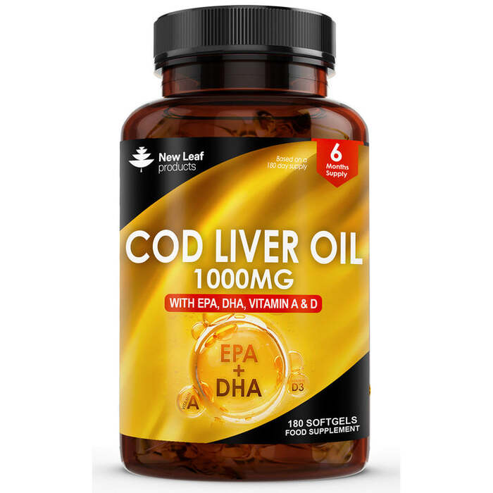 Cod Liver Oil with EPA, DHA, Vitamins A and D Softgel Capsules