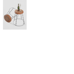 Giant Champagne Cork Wire Cage 'Muselet' Stool/Side Table